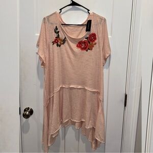 Plus Size Lane Bryant Short Sleeve Tunic Top
